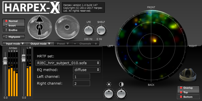 how extract to audio video 5.1 from Harpex